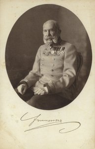 Keizer Frans Jozef I van Oostenrijk (z/w foto)