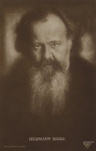 Hermann Bahr (1863-1934), Oostenrijks schrijver en toneelschrijver (z/w foto)