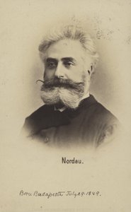 Max Nordau (1849-1923), Hongaars zionistisch leider en schrijver (z/w foto)