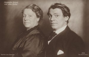 Portret van Aleksander Moissi (z/w foto)
