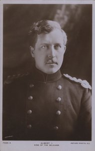 Albert I, Koning van België door Photographer Belgian