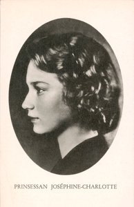 Prinses Josephine-Charlotte van België (z/w foto)