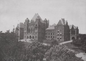 Parlementsgebouwen van de provincie Ontario, Toronto door Photographer Canadian