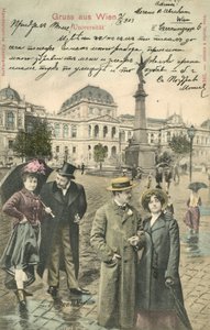 Koppel op de Ringstrasse, Wenen door Photographer German
