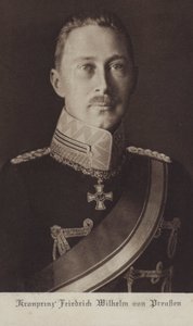 Kroonprins Wilhelm, oudste zoon van keizer Wilhelm II van Duitsland door Photographer German