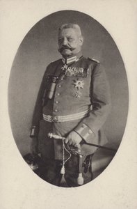 Veldmaarschalk Paul von Hindenburg, commandant van het Duitse leger in de Eerste Wereldoorlog door Photographer German