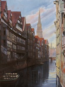 Hamburg: Fleet bij de Groningerstrasse