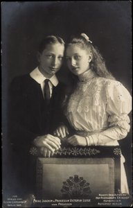 Prins Joachim en Prinses Victoria Luise door Photographer German