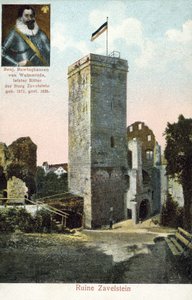 Ruïnes van Kasteel Zavelstein, Duitsland (kleur foto)