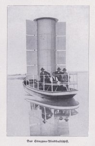 Struzyna, wind aangedreven boot met een Flettner-rotor