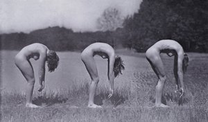 Het mooie lichaam, fysieke cultuur voor vrouwen (zwart-wit foto) door Photographer German