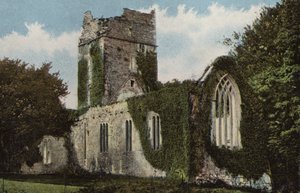 Zuid-Ierland: Muckross Abbey, Killarney (gekleurde foto)