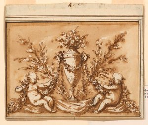 Ontwerp voor een bovendeur door Piat Joseph Sauvage