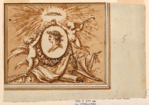 Ontwerp voor een Bovenlicht door Piat Joseph Sauvage