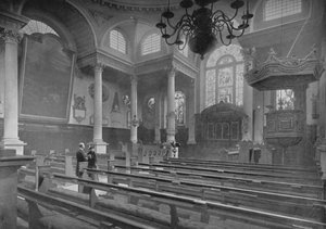Kerk van St. Stephen, Walbrook, City of London door Pictorial Agency