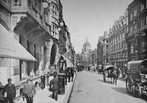 Fleet Street, City of London, ca. 1900-1911 door Pictorial Agency