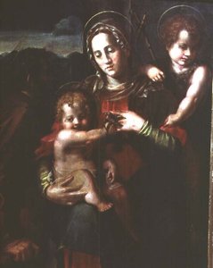 Madonna en Kind met de Jonge Sint Johannes de Doper