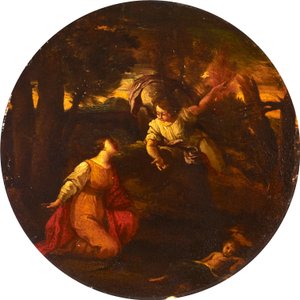 Hagar en Ismaël door Pier Francesco Mola