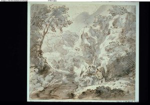 Hagar en de Engel door Pier Francesco Mola