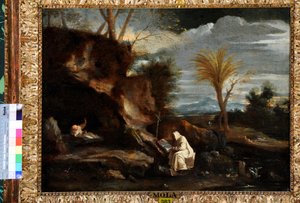 Landschap met twee Kartuizer monniken