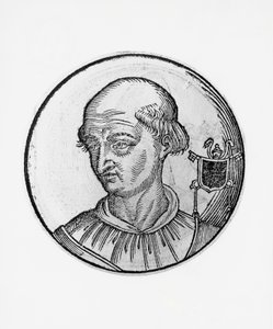 Portret van Benedictus VIII (Theophylactus III van Tusculum, circa 980-1024) door Blaise Nicolas Le Sueur