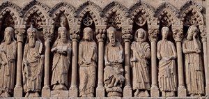 Spanje, Castilië en León, Kathedraal van Santa Maria, Fries met Oudtestamentische figuren