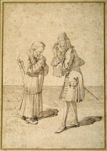 Baron Philip von Stosch toont een antiek juweel aan Sabbatini