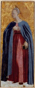 Polyptiek van Barmhartigheid: de Maagd van Barmhartigheid, omringd door heiligen (detail)