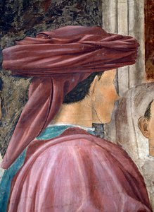 De Legende van het Ware Kruis (detail) door Piero della Francesca