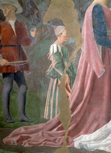 De Legende van het Ware Kruis (detail) door Piero della Francesca