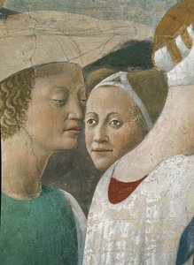 De Legende van het Ware Kruis (detail) door Piero della Francesca