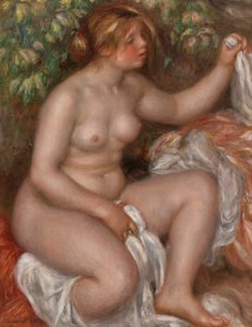 Na het Bad door Pierre-Auguste Renoir