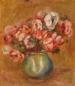 Anemonen door Pierre-Auguste Renoir