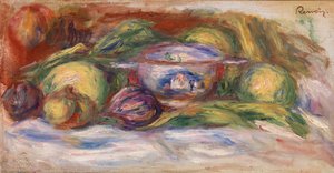 Kom, vijgen en appels door Pierre-Auguste Renoir