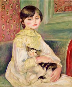 Julie Manet, ook bekend als het Kattenkind door Pierre-Auguste Renoir