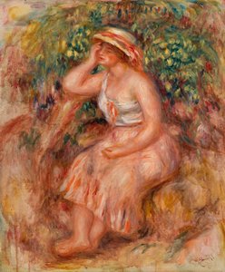 Dagdromende Vrouw door Pierre-Auguste Renoir