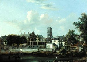 Uitzicht op de Schelde en de Sint-Baafskathedraal, Gent