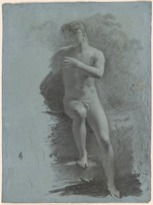 Adonis, ca. 1810-1812 (zwart krijt op papier) door Pierre-Paul Prud