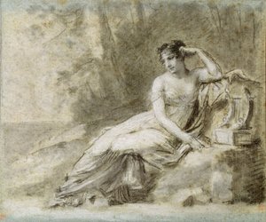 Studie voor een portret van keizerin Joséphine door Pierre Paul Prudhon