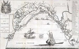 De omgeving van Venetië door Pierre  Mortier