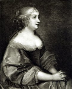 Portret van Anna van Oostenrijk (1601 - 1666), koningin van Frankrijk en Navarra, moeder van Lodewijk XIV door Pierre (after) Mignard