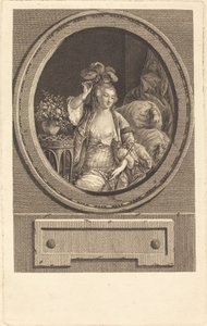 Roxelane door Pierre Adrien Le Beau after Jean Demosthene Dugourc