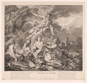 Geboorte van Bacchus door Pierre Alexandre Aveline