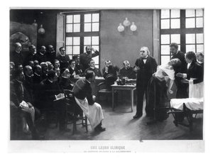 Een klinische les met dokter Charcot in de Salpetriere, 1887