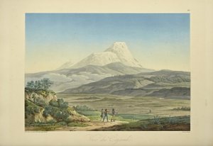 Uitzicht op Cajambe, illustratie uit 