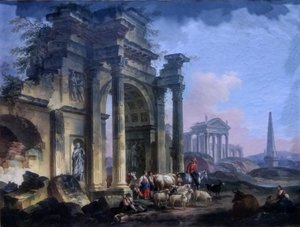 Frans:  Arc de triomphe door Pierre-Antoine Demachy