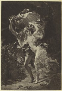 De storm door Pierre Auguste Cot