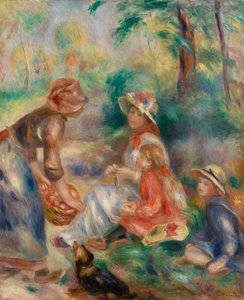 Appelverkoper (La Marchande de pommes) door Pierre Auguste Renoir