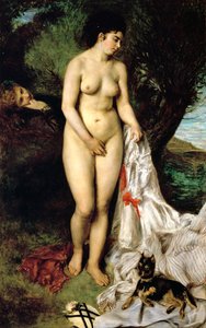 Bader La Baigneuse au griffon, 1870
