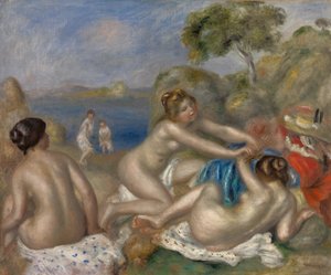 Baden met een Krab door Pierre Auguste Renoir